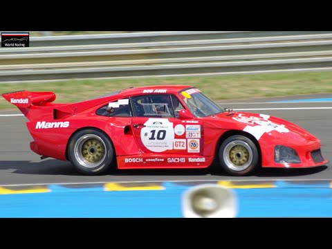 Porsche 935 K3 Pure Twin Turbo Flat 6 Sound & Flames ! Le Mans Classic 2022
