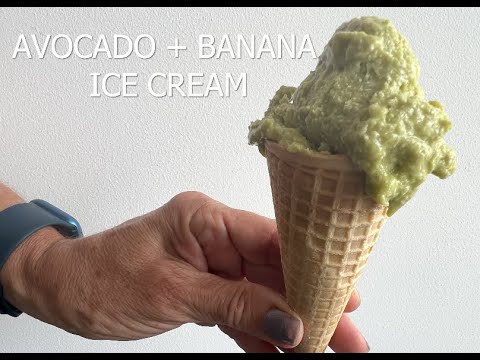 AVOCADO ICE CREAM RECIPE 🥑🍨| COCONUT AND BANANA | NO SUGAR 🙌🏻