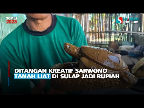 Ditangan Kreatif Sarwono Tanah Liat di Sulap Jadi Rupiah