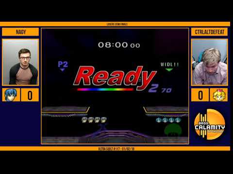 Ultra S@LT #117 | Nagy (Marth) vs ctrlaltdefeat (Peach) - Losers Semi Finals - Melee
