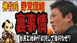 【神谷宗幣氏】テレビは絶対報じない！突然の「定数削減」の裏に隠された自民・維新のどす黒い思惑！