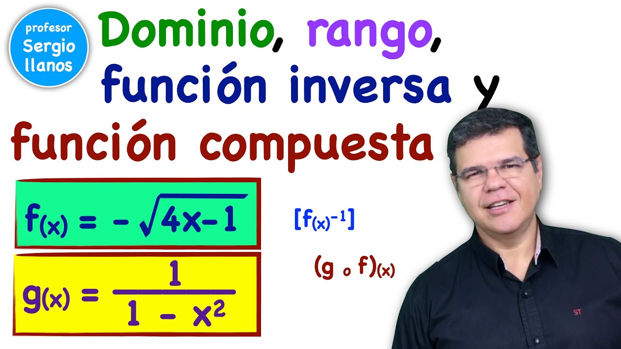 Inversa de una Función - Función Compuesta - Dominio y Rango