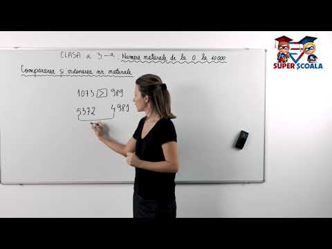 Clasa a III-a - Compararea și ordonarea numerelor naturale