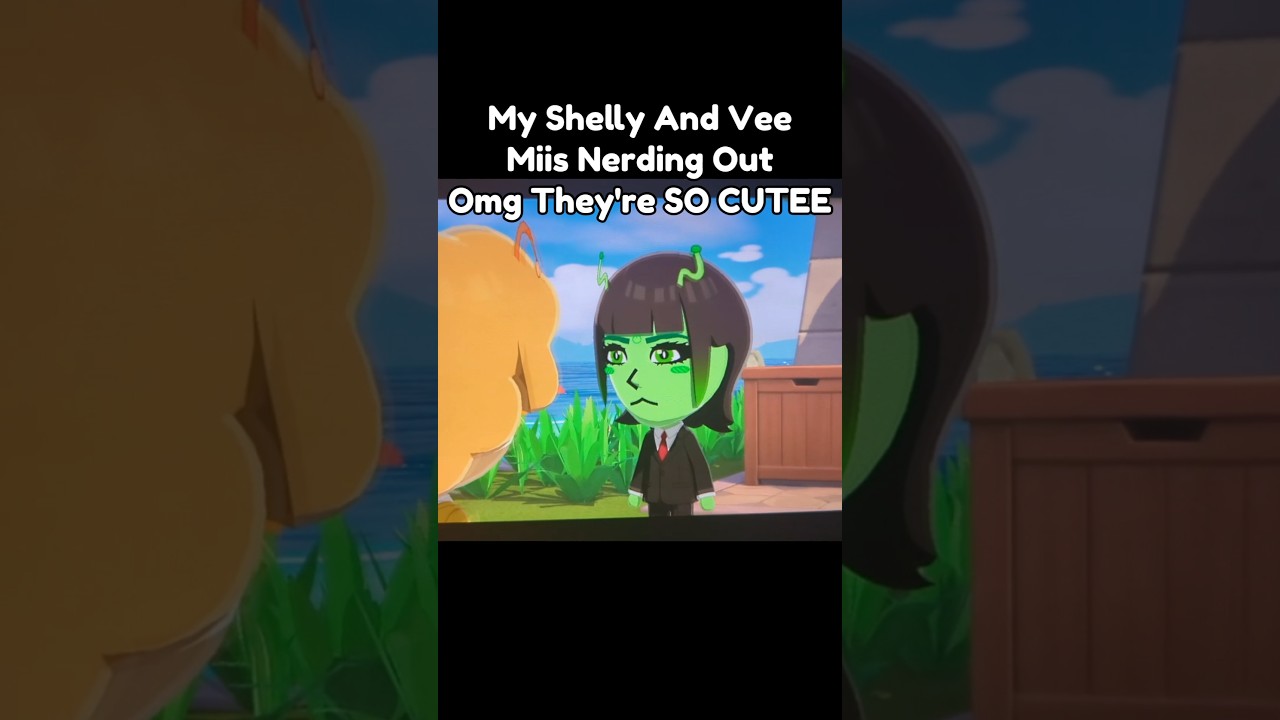 My Shelly And Vee Nerding Out In Tomodachi Life! 🥹💚 | Dandy's World Funny Skit ShellVision