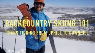 Backcountry Skiing 101: Transitioning from Uphill Skinning to Downhill Skiing