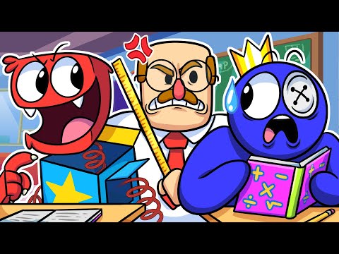 BOXY BOO Vs BLUE at SCHOOL!? Rainbow Friends Animation