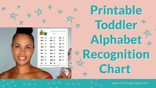 FREE Printable Alphabet Recognition Chart for Your Toddler