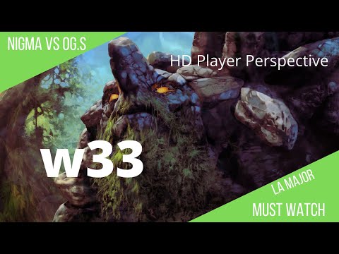 w33 Tiny Gameplay   OG S vs Nigma  ESL Major 2020
