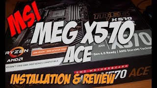 Video thumbnail for Worth The Extra Cost? MSI MEG X570 ACE Ryzen Motherboard Installation & Review by Silence Tech & Travel