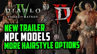 Diablo 4 NEWS - Next Livestream | New NPCs and Hairstyles Season 6 and Vessel of Hatred