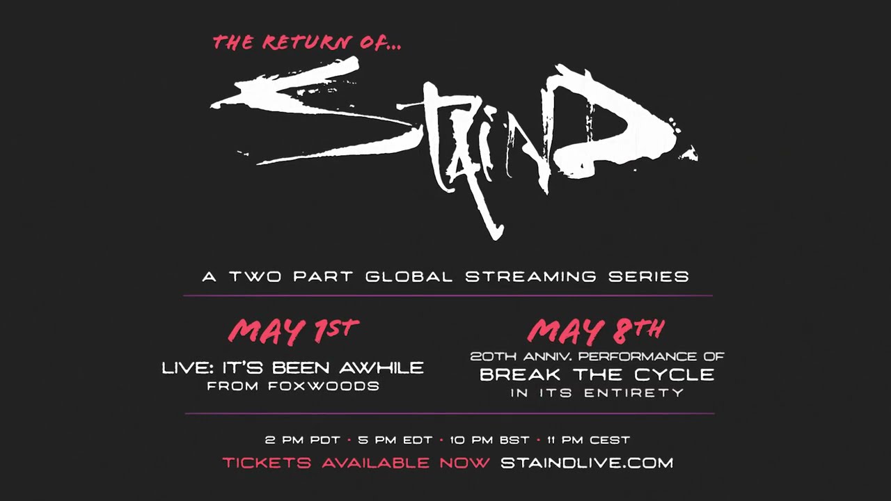 The Return of Staind: A Two Part Global Streaming Series - YouTube