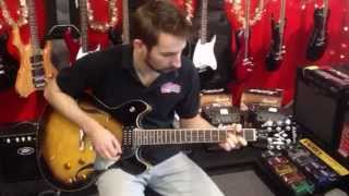 Video thumbnail for Washburn HB30 Sunburst Hollowbody Acoustic/Electric Rockabilly Demonstration Nashville TN by JFMusicOnline