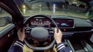 [Winding Road] 2023 Hyundai Ioniq 6 SE - POV Night Drive (Binaural Audio)