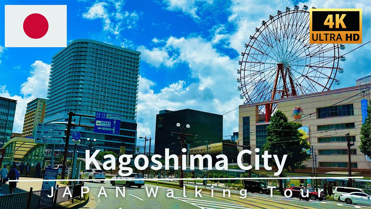 Immersive street-level walking tour through Kagoshima Tenmonkan, Japan, showcasing authentic urban landscapes, local architecture, and the vibrant atmosphere of the city's neighborhoods