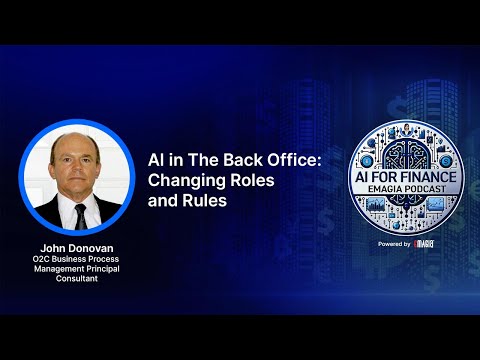 AI in The Back Office: Changing Roles and Rules | John Donovan #AIforfinance #podcast