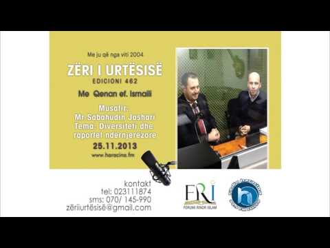 Zeri i Urtesise E.462 - Mr. Sabahudin Jashari ( Diversiteti dhe raportet ndernjerezore. 25.11.2013 )