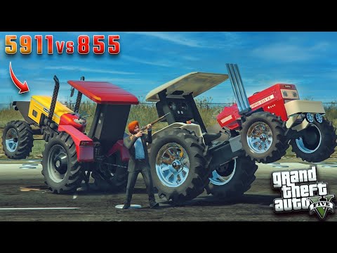 Swaraj 855 vs Hmt 5911 | Tochan | Punjabi GTA VIDEO #Ep16