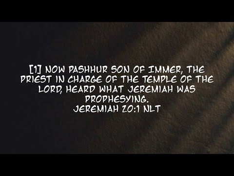 Jeremiah And Pashhur