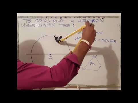 How to construct a Hexagon when given the Distance...
