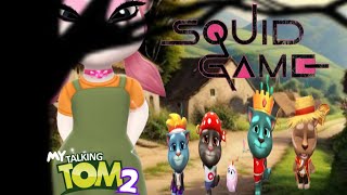 My Talking Angela 2 and Tom 2 Squid Game of 2025 || Red Light and Green Light Game #viralvideo