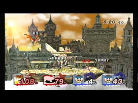 KiraFlax and K9 Pit and Metaknight vs Brush and Yummy! Double Snake   Winner's Bracket