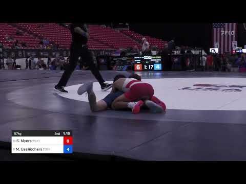 57 Kg Cons Semis - Stephen Myers, West Virginia Vs Mason DesRochers, COBRA ALL-STARS - Cobra Wrest