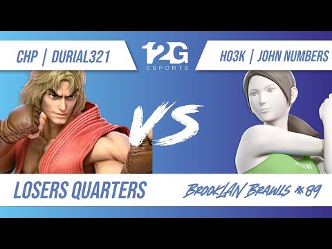 BrookLAN Brawls 89 - Durial321 (Ken) v. Ho3K | John Numbers (Wii Fit Trainer) - Losers Quarters