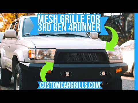 Toyota 4Runner 1996-2002 Mesh Grill Installation How-To by customcargrills.com