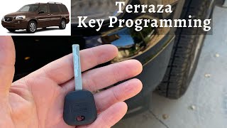 How To Program A Buick Terraza Key 2005 - 2007 DIY Transponder Chip Ignition - All Keys Lost