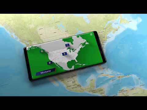 US States map