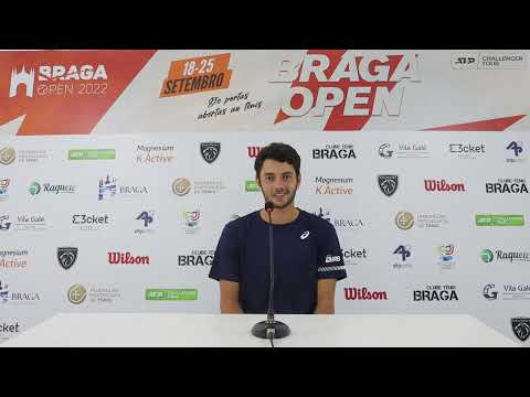 Conferência de Imprensa de Matheus Pucinelli (2R) — Braga Open 2022