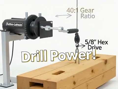This Worm Gear Winch Lifts 2000 lbs EASY! 🔥 Drill or Manual Test USA  #usa 