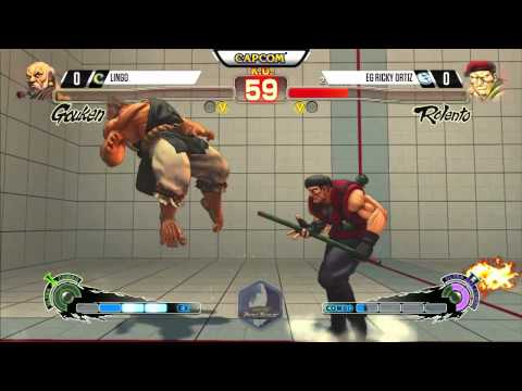 Lingo (Gouken) vs Ricky Ortiz (Rolento) - Final Round 18 USF4 - 720p 60fps