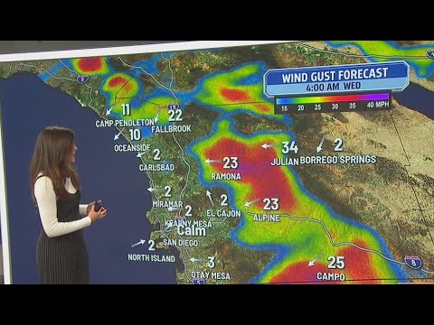 Weak Santa Ana winds for Thanksgiving week