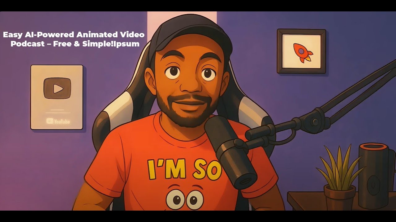 Easy AI-Powered Animated Video Podcast – Free & Simple!