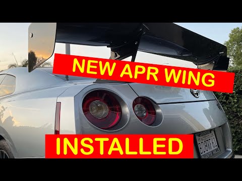 HOW TO INSTALL A APR PERFORMANCE WING ON A 2020 NISSAN GTR