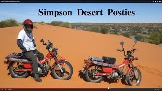 preview picture of video 'Simpson Desert Posties. Honda ct110'