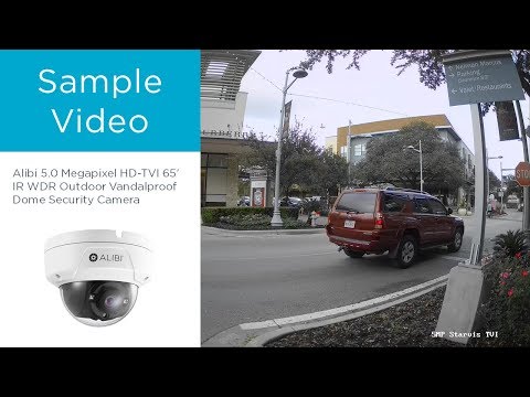 Sample Video - Alibi 5.0 Megapixel HD-TVI 65' IR WDR Outdoor Vandalproof Dome Security Camera