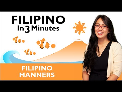 Learn Filipino - Filipino in Three Minutes - Filipino Manners