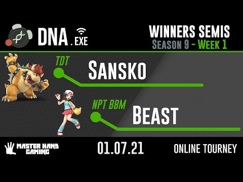 DNA.EXE S9:W1 - TDT | Sansko (Bowser) Vs. NPT | BBM | Beast (Pokemon Trainer) - W Semifinals