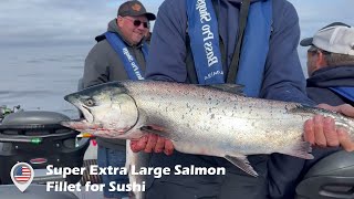 Extra Large Salmon Fillet for Sushi  - Japanese Seafood Kyoto Sushi
