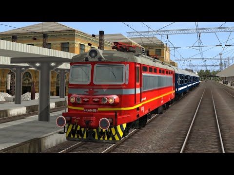 Trainz 12: Plovdiv - Sofia with regional train and locomotive 44 099