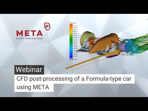 CFD post-processing of a Formula-type car using META