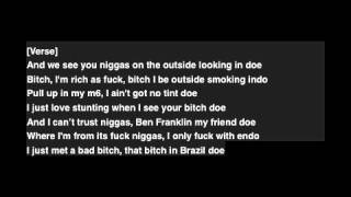 Chief Keef-Peep Hole {Lyrics on Screen}
