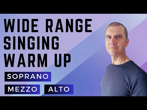 Wide Range Singing Warm Up - Soprano, Mezzo, Alto