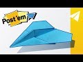 Amazing Sticky Note Paper Airplane! How to make the P-03 Rival | Mini Paper Airplane