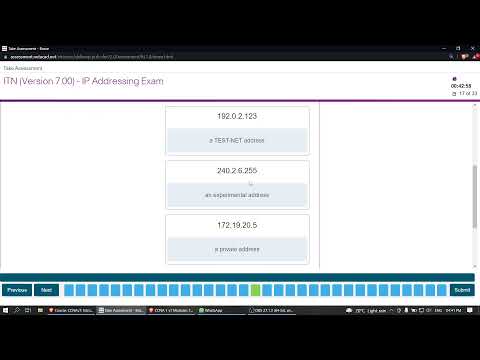 Modules 11 - 13: IP Addressing Exam Answers