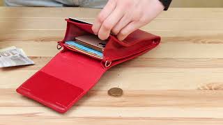 Жіноча шкіряна сумка-гаманець Grande Pelle 11441 червоний