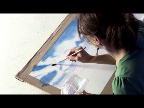Reworking a Watercolour Sky Painting with Artist Michele Webber