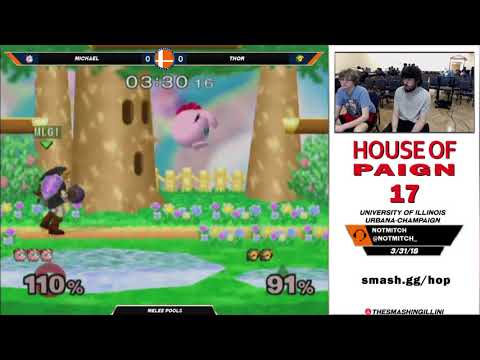 [House of Paign 17] Michael (Jigglypuff) vs. Thor (Link) SSBM Singles Pools